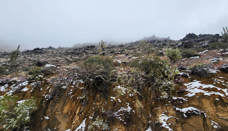 Sand and snow